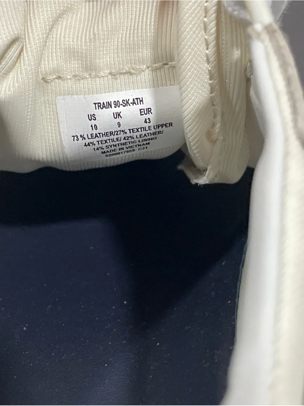 Polo by Ralph Lauren Men’s Cream, Navy & Red Athletic Sneakers